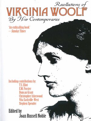 cover image of Recollections of Virginia Woolf by Her Contemporaries